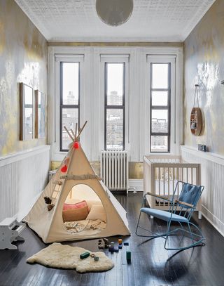 Playroom with teepee