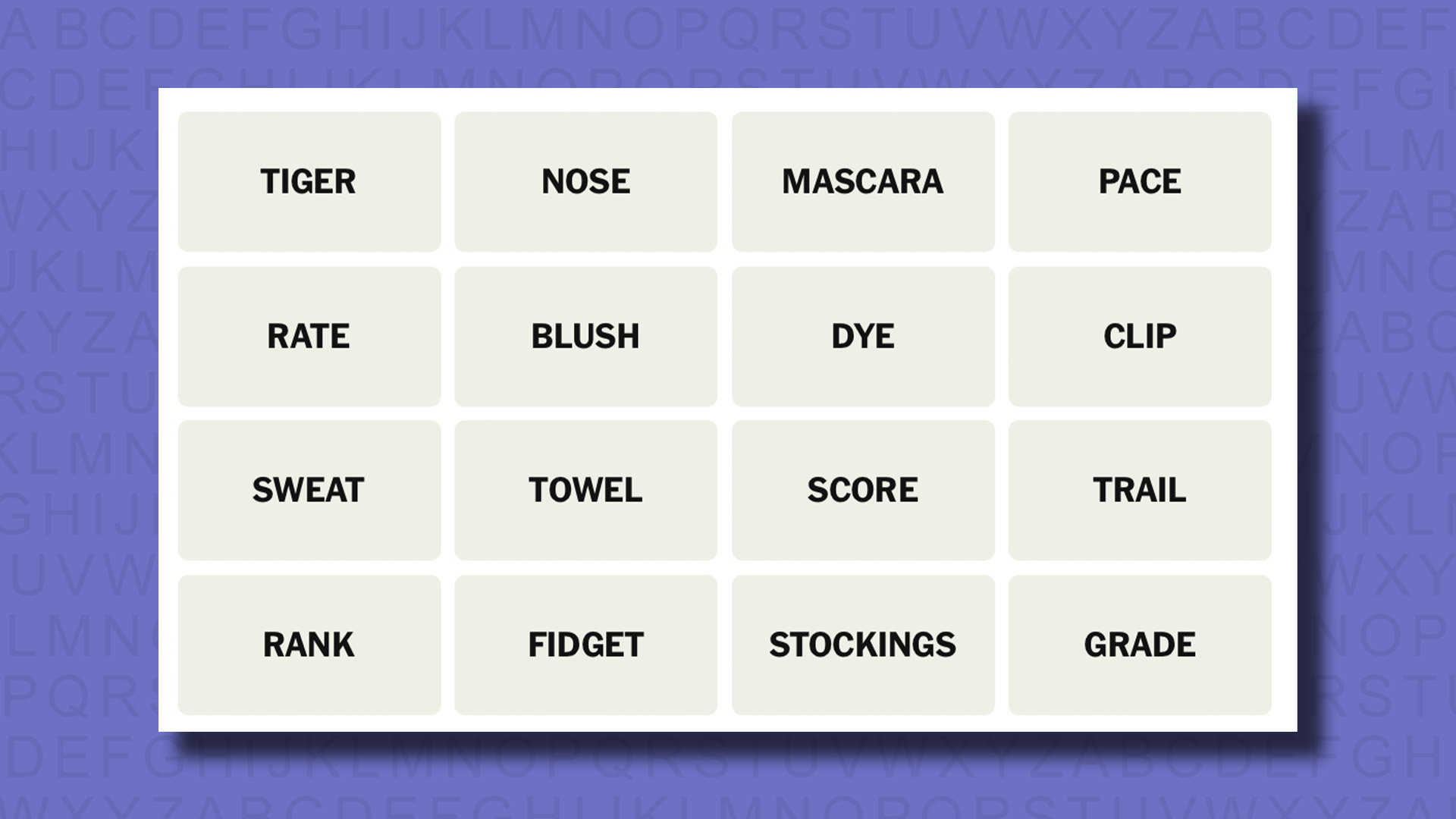 NYT Connections hints for game 831 on a purple background