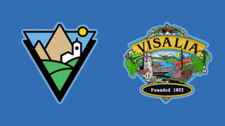 City of Visalia 2024 vs 1998 logo