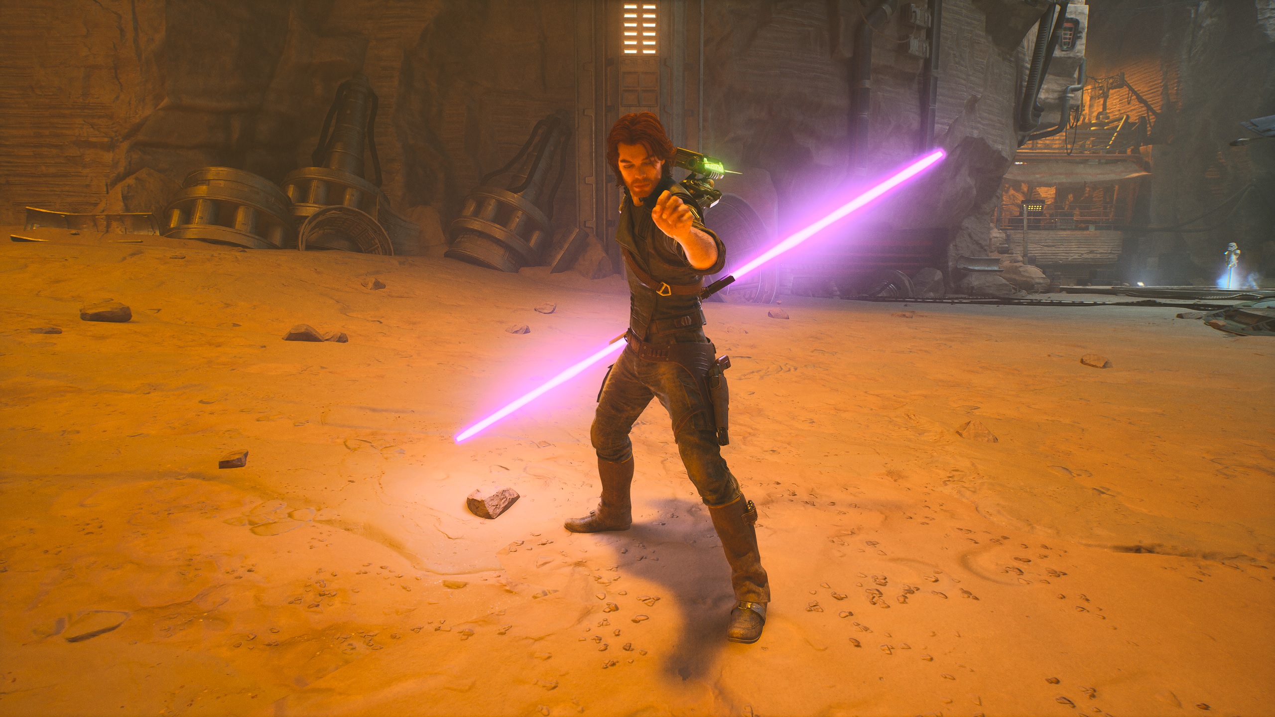 Star Wars Jedi: стойка для выжившего на световом мече с двойным лезвием