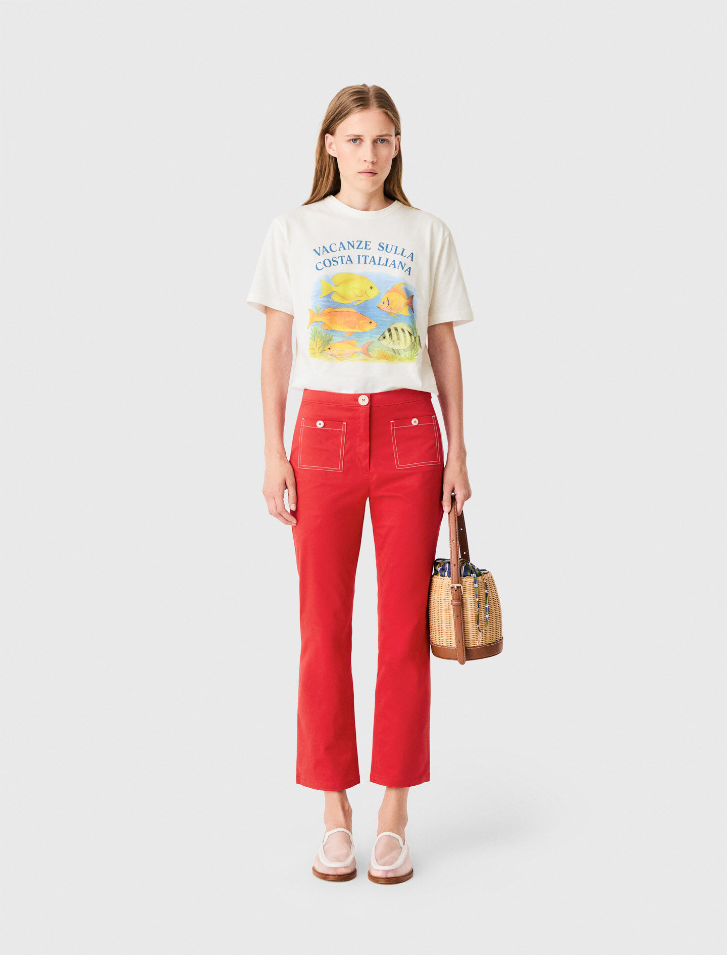 Cotton Capri Trousers