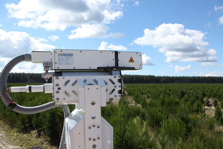 The USC backscatter lidar at a recent field deployment in New Zealand.