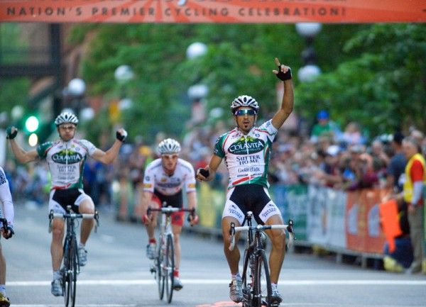 Lucas Sebastian Haedo (Colavita/Sutter Home p/b Cooking Light) celebrates the stage win