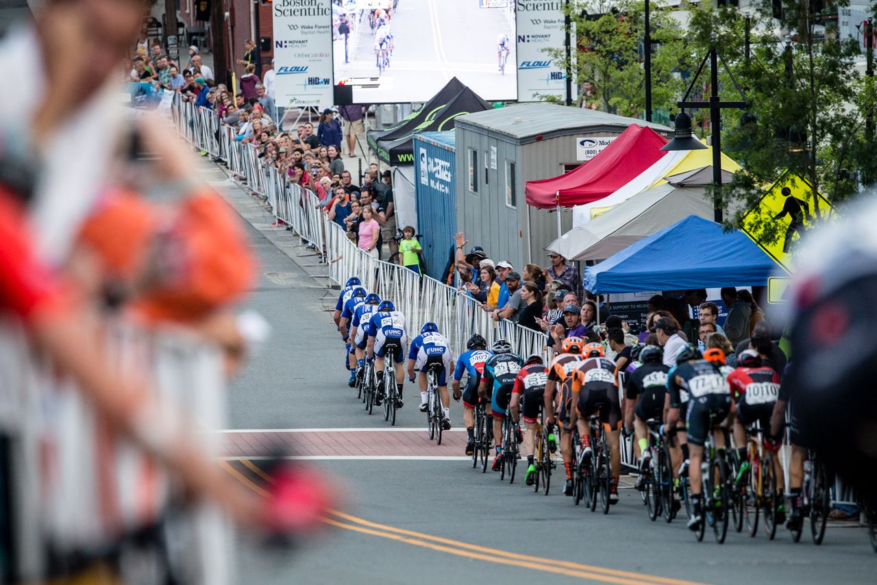 UnitedHealthcare leads the going into the final lap.