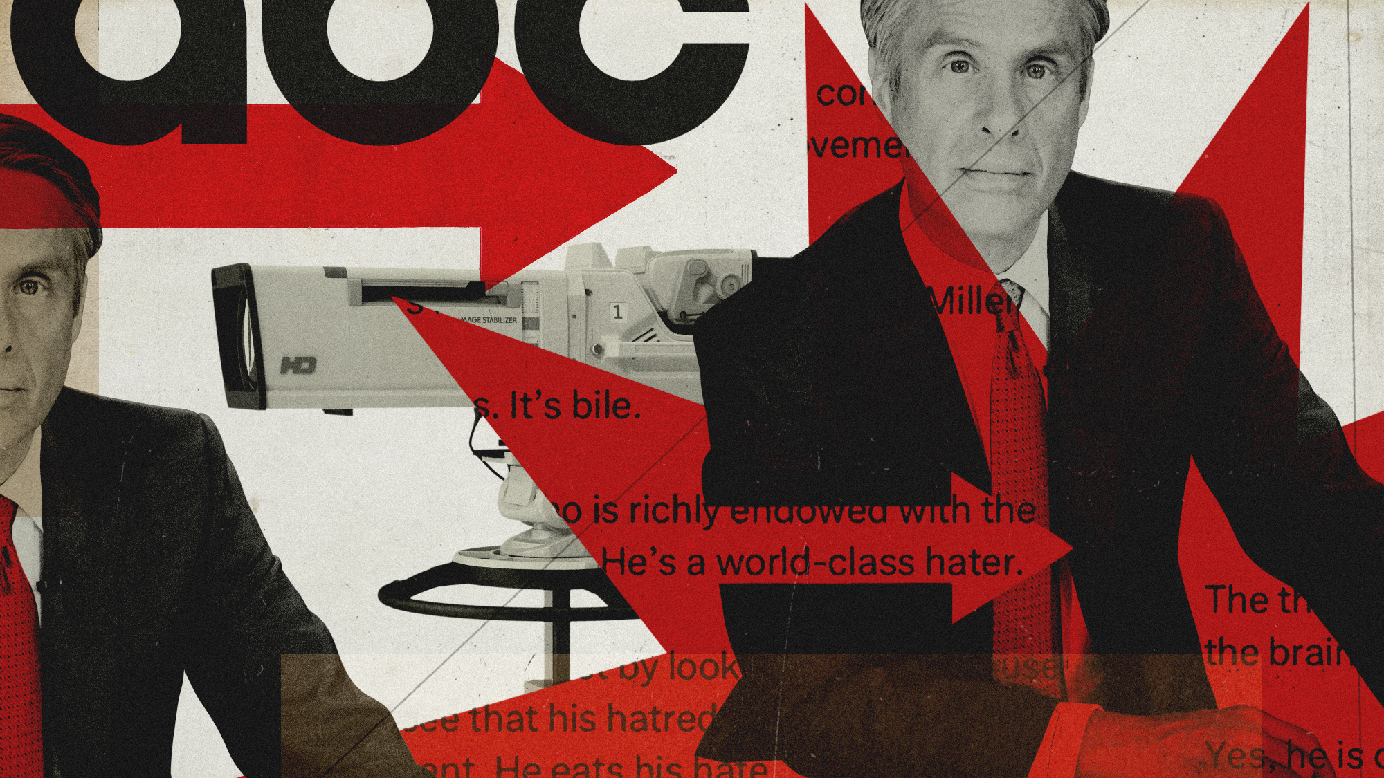 Photo composite illustration of journalist Terry Moran