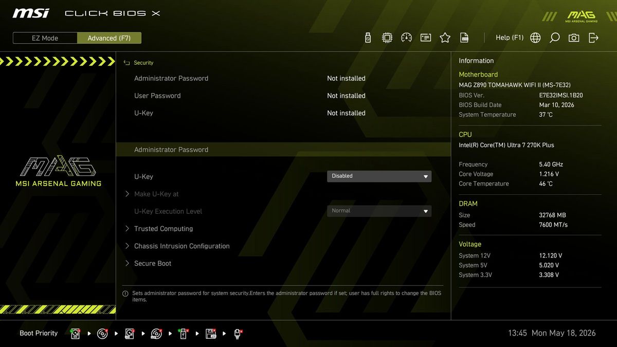 MSI MAG Z890 Tomahawk Wifi II