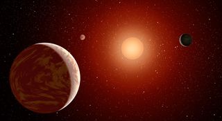 A planet’s habitability depends on much more than just its distance from its host star. This artist's concept illustrates a young, red dwarf star surrounded by three planets. Such stars are dimmer and smaller than yellow stars like our sun.