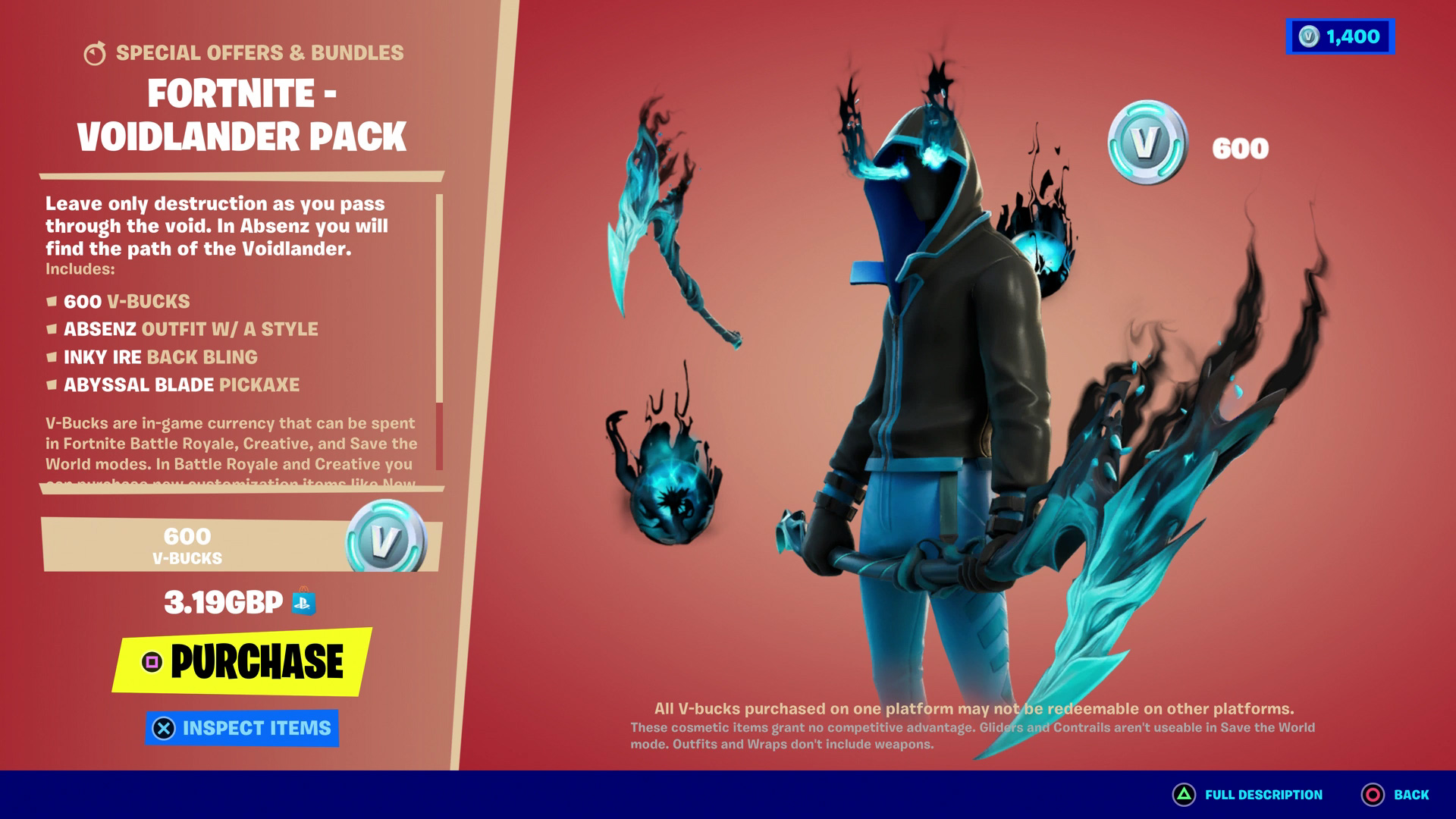 Fortnite Starter Pack Voidlander