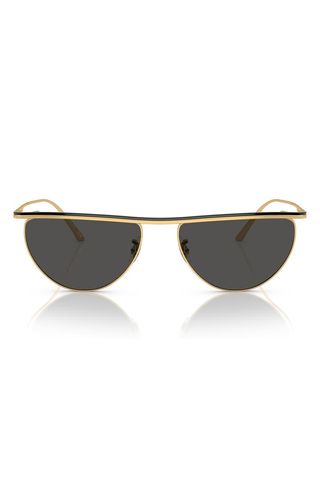 X Khaite 1984c 56mm Irregular Sunglasses