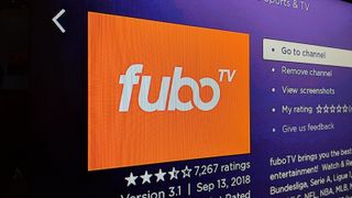 The Fubo TV app on Roku