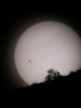 Skywatcher Tim McCord caught the Venus transit on June 5, 2012, in Entiat, WA.