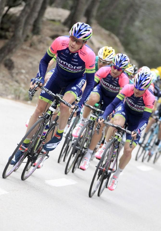 Chris Horner (Lampre-Merida) found the hilly Trofeo Dei&agrave; parcours to his liking