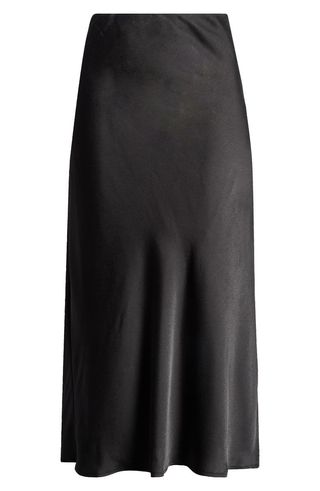 Porter Satin Midi Skirt