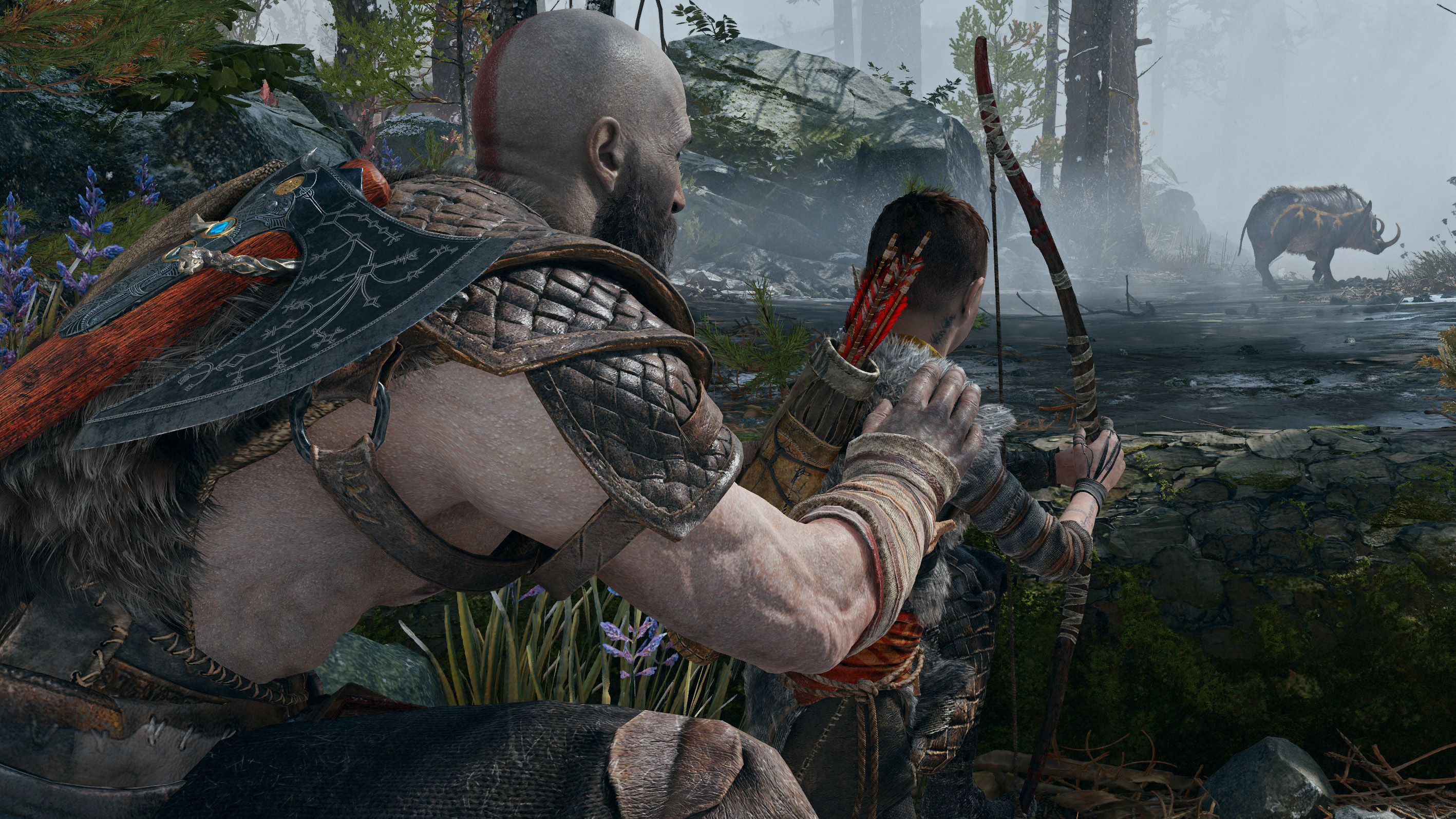 God of War - Kratos y Atreus cazando