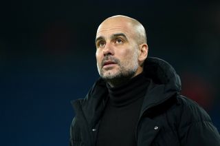 Pep Guardiola watched on as Manchester City progressed in the Champions League on Wednesday