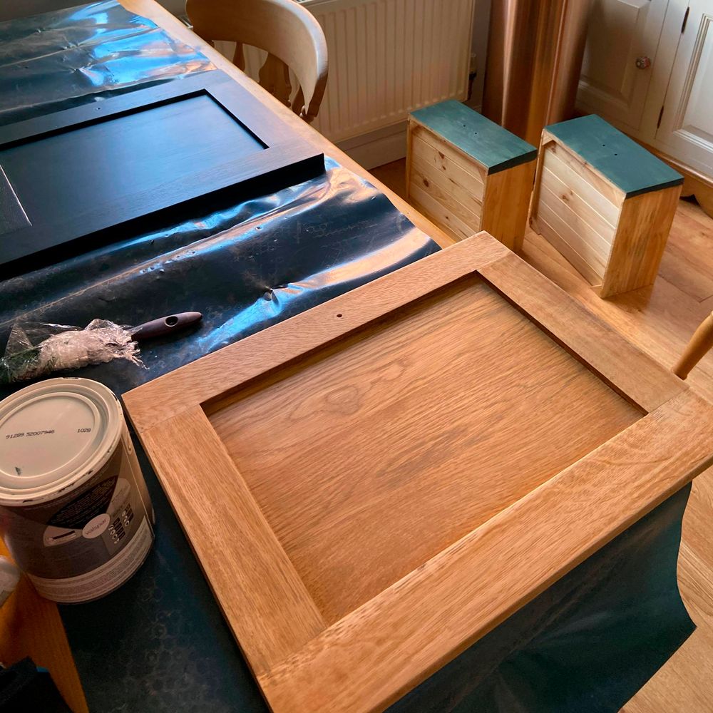 Homeowner's DIY painted oak furniture is an inspirational upcycling