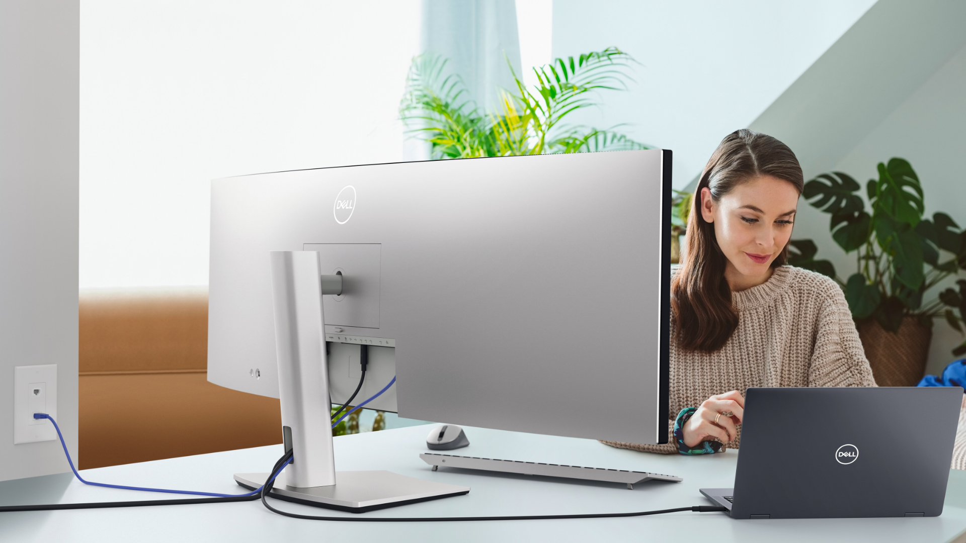 Dell's new UltraSharp 49 Curved Monitor puts two…