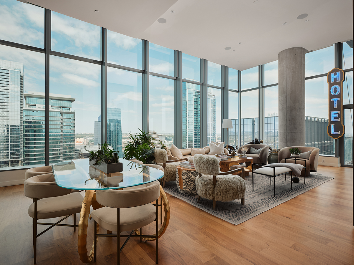 Penthouse interior in Austin
