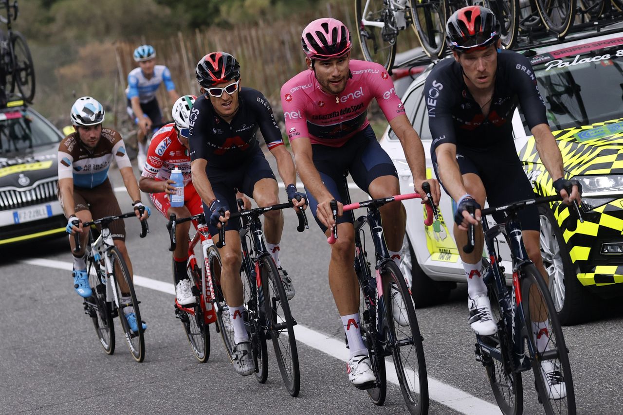 Geraint Thomas during stage 3 at the Giro d'Italia