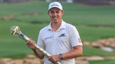 Matt Fitzpatrick with the DP World Tour Championship trophy