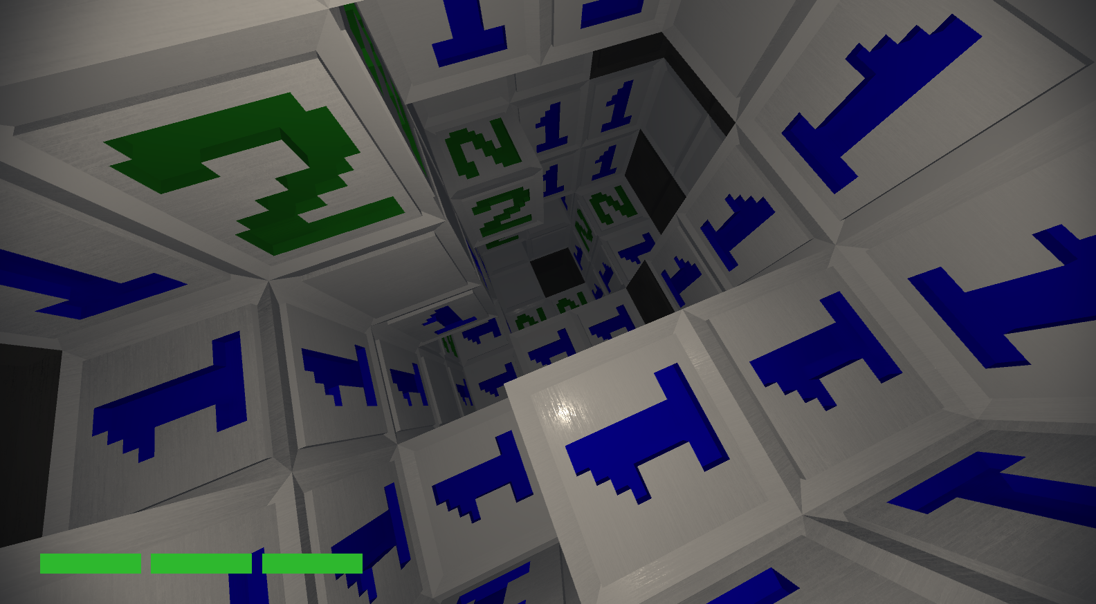 Minesweeper, reimagined as a first person clicker.