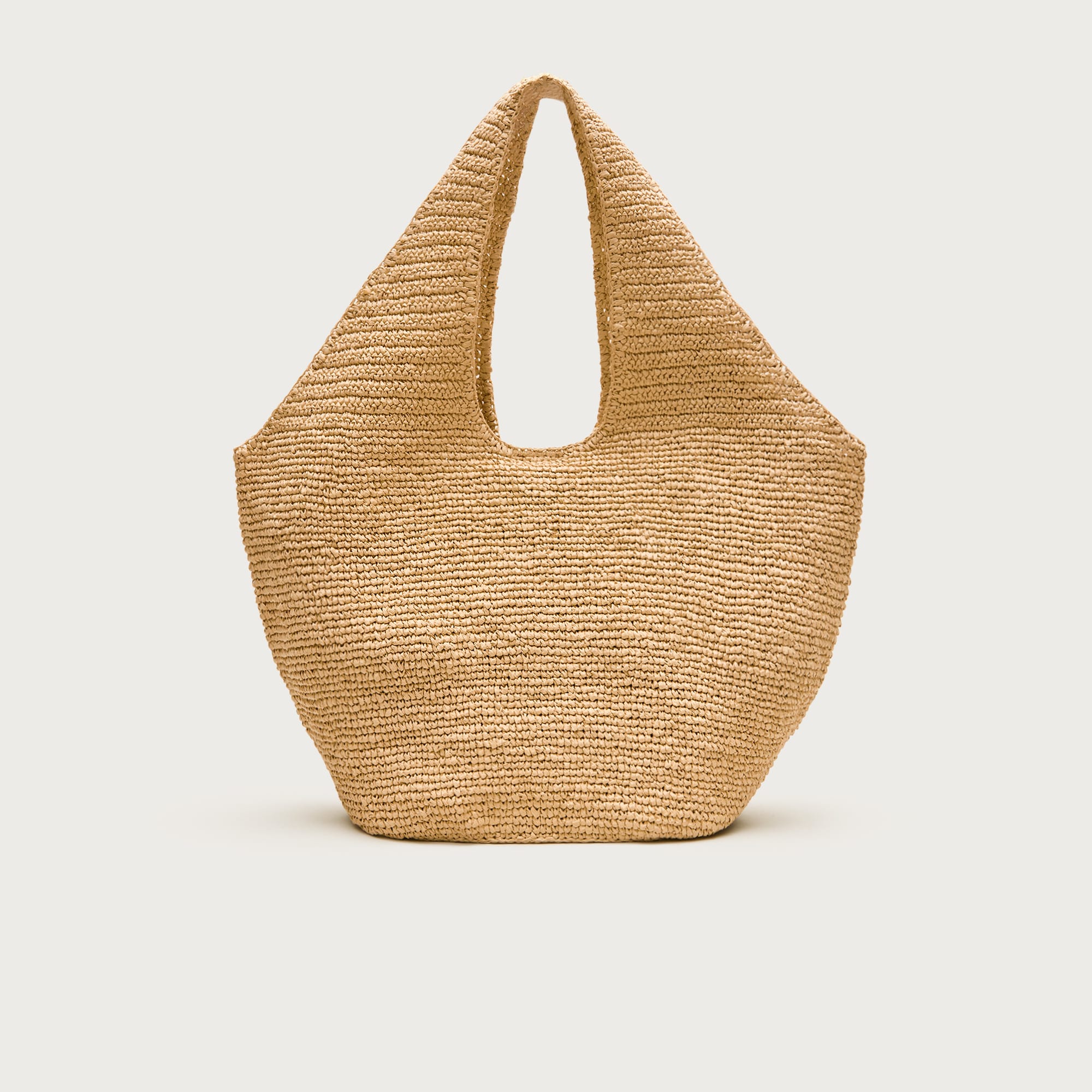 Large Handknotted Straw Tote