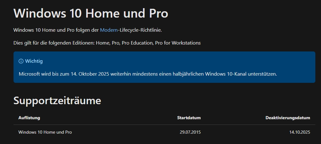 windows 10 support