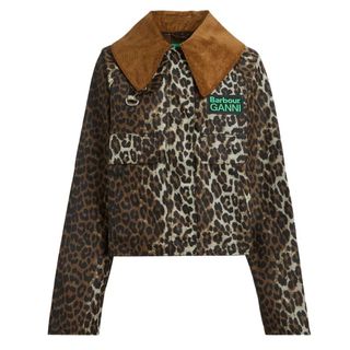 Leopard Print Waxed Anorak cut out 