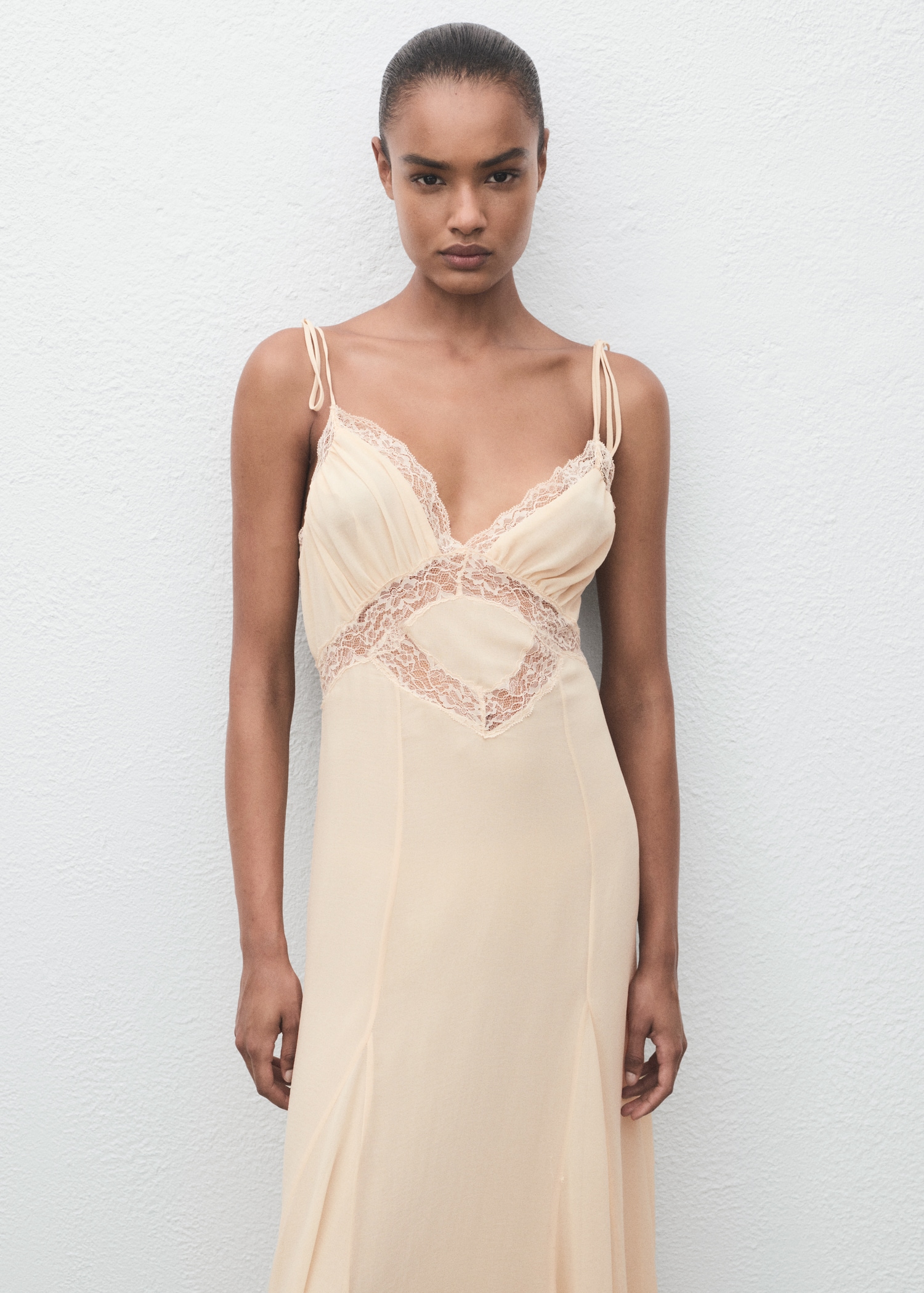 Lace Camisole Dress - Women | Mango Usa
