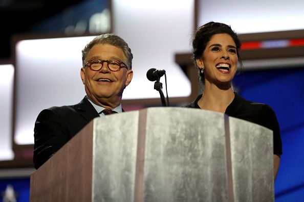 Al Franken and Sarah Silverman.