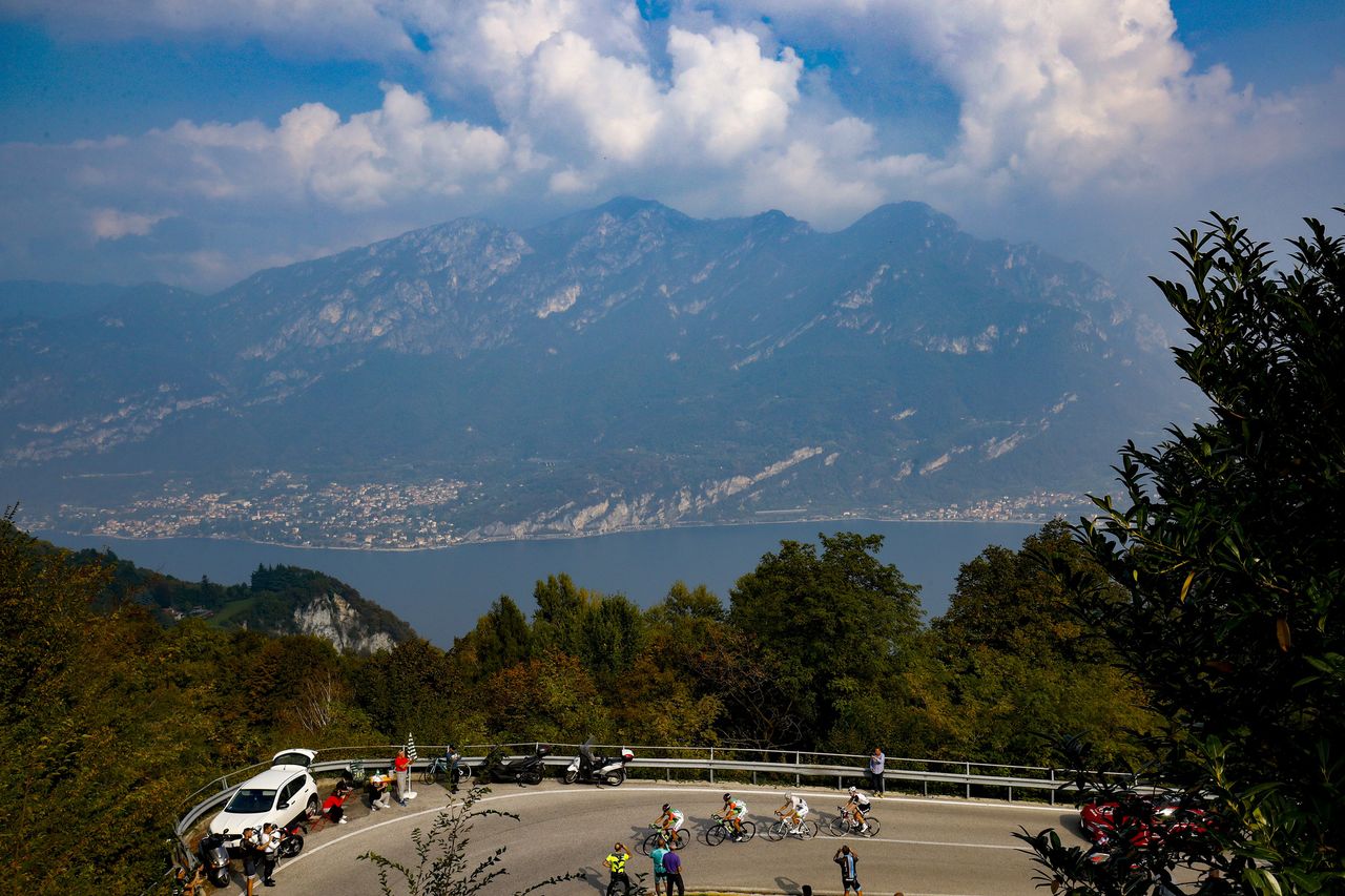 The stunning view across Lake Como