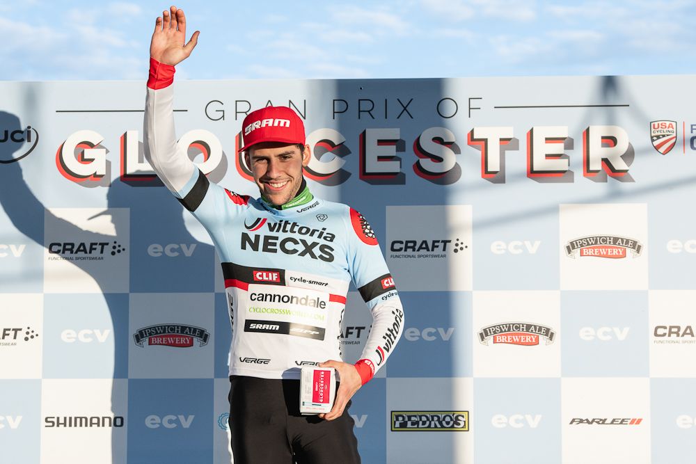 Curtis White on the Gran Prix of Gloucester podium