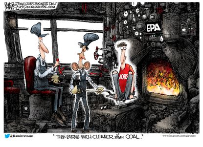 Obama cartoon U.S. EPA Jobs