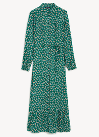 Cotton Rich Floral Midi Shirt Dress, Marks &amp; Spencer | $60.99 (£35.00)