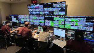 Texas A&M athletics video control room