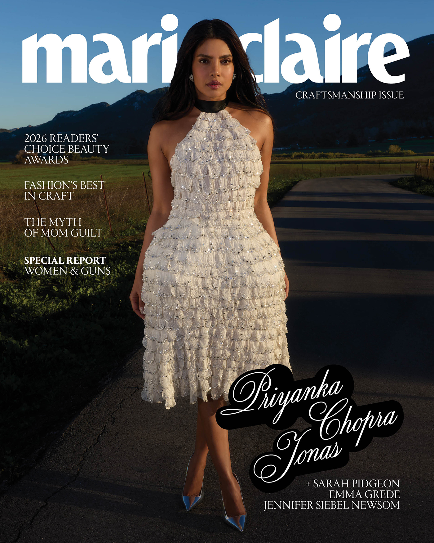 Priyanka Chopra Jonas on the cover of Marie Claire magazine