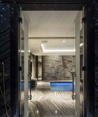The UK's most expensive property, entrance to the swimming pool in the Mayfair townhouse