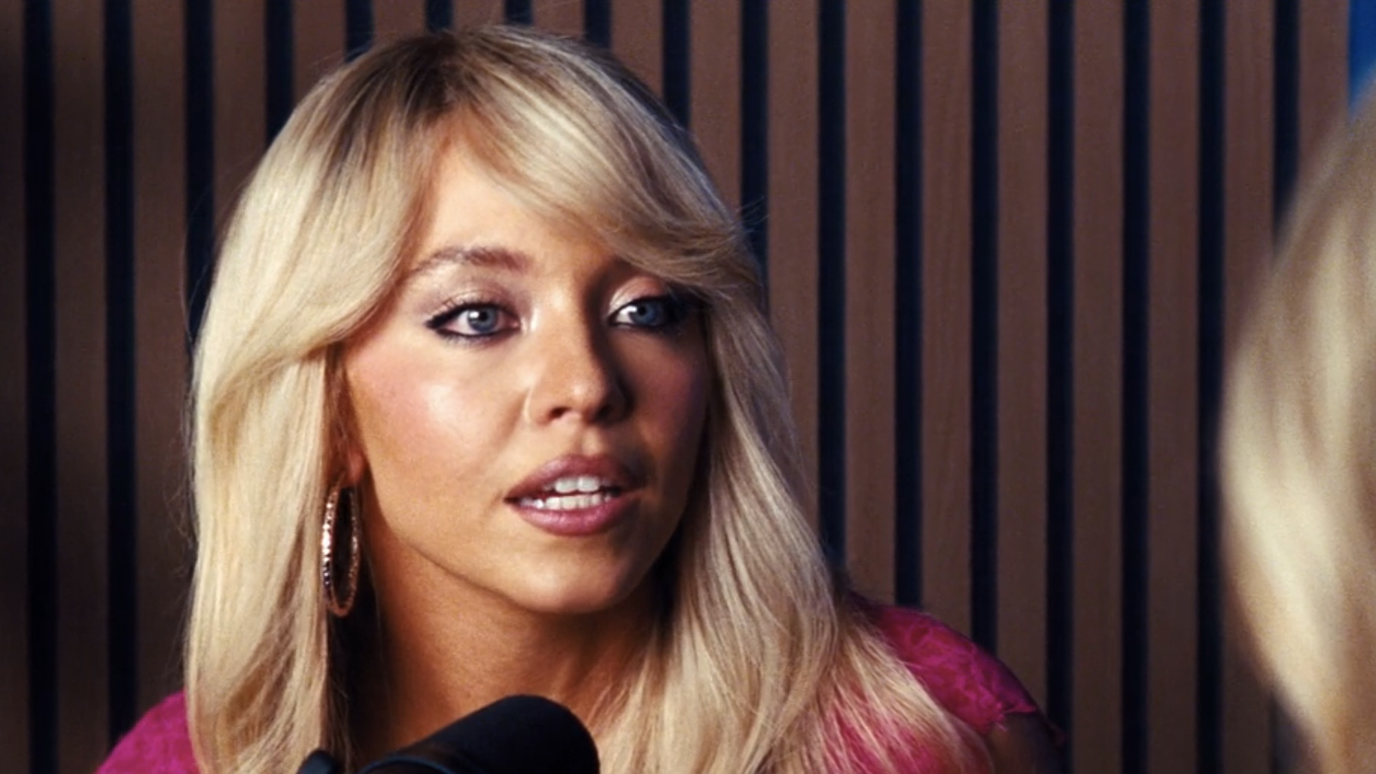 Cassie on a podcast with Trisha Paytas in Euphoria Season 3.