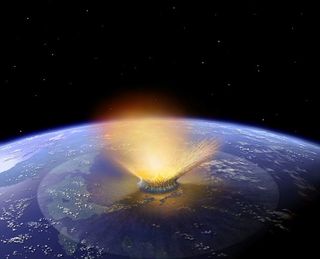 Early Earth was bombarded by impacts. Such collisions could have trapped organics within glass sphericals and launched them into space.