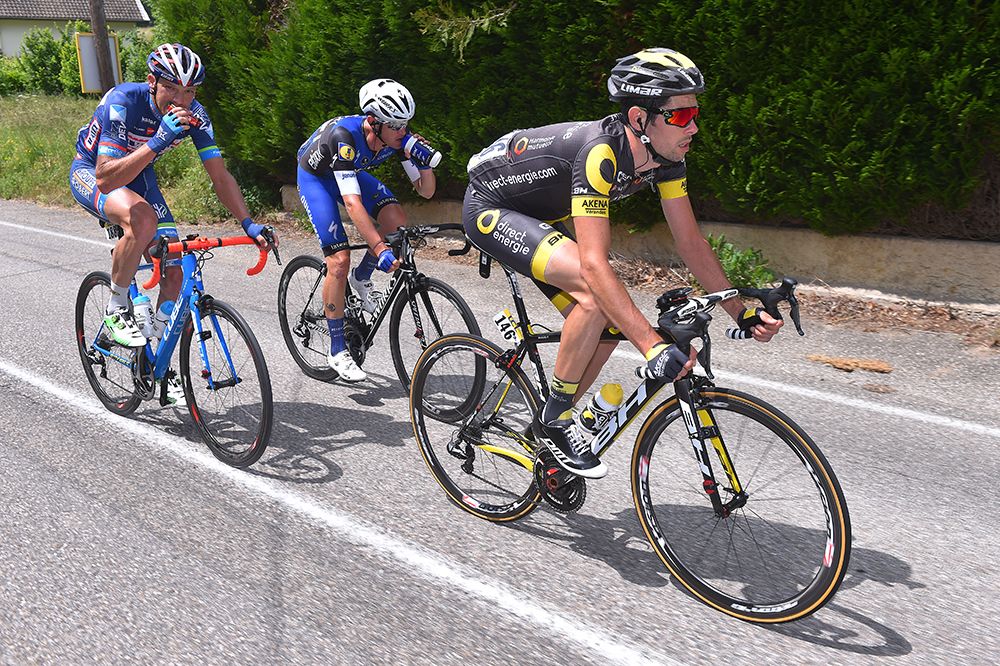 Bryan Nauleau (Direct Energie) leads the breakaway