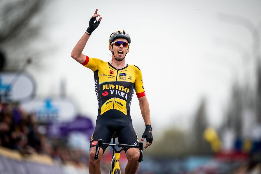 Jumbo-Visma rider Christophe Laporte solo’d to win 2023 Dwars Door Vlaanderen