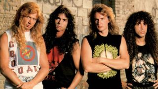 Megadeth in 1990: Dave Mustaine, Nick Menza, David Ellefson and Marty Friedman