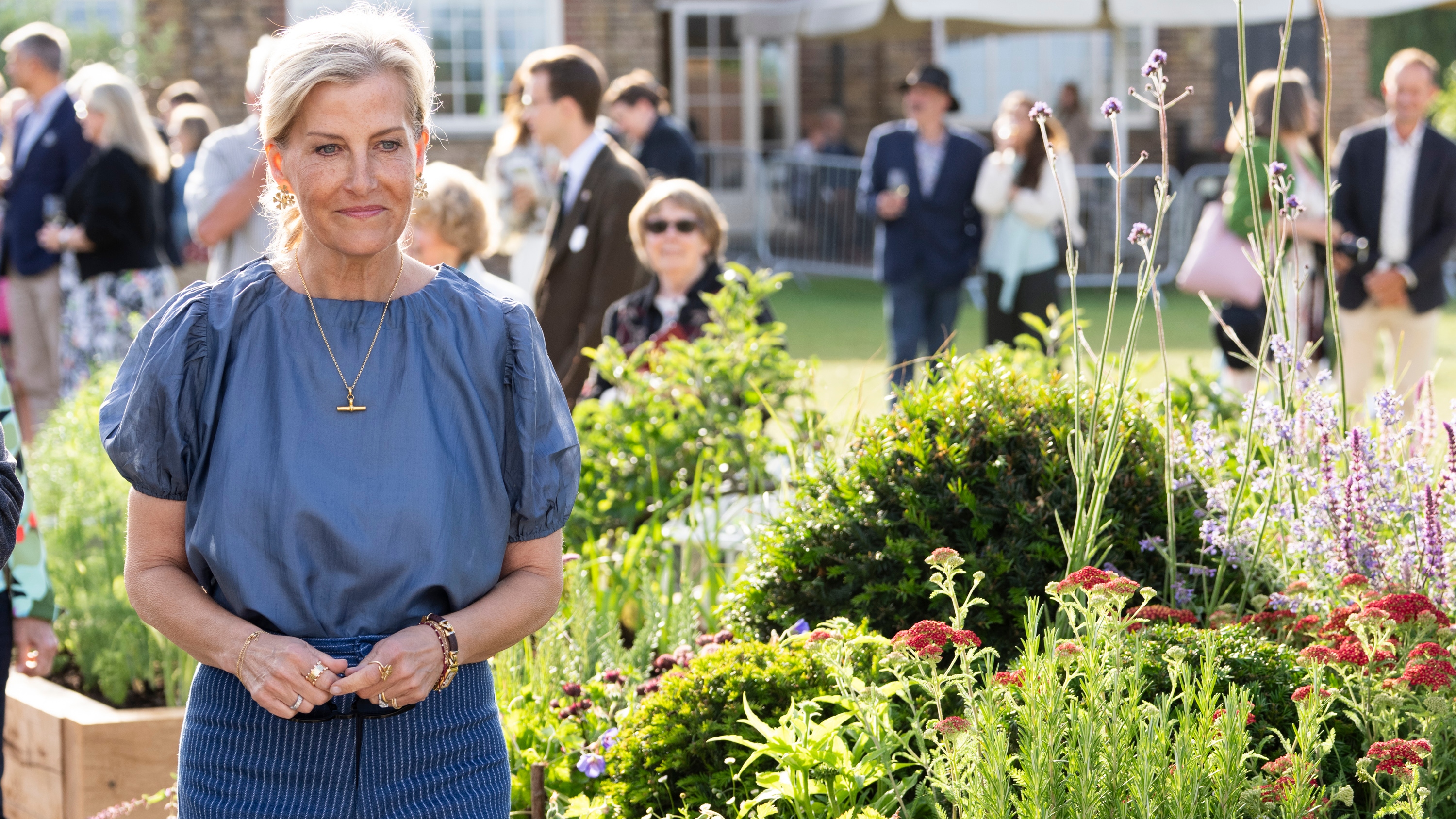 Sophie, Duchess Of Edinburgh attends the opening of the 'The Plants with Purpose Garden' during a visit to the Royal Windsor Flower Show at The York Club, Windsor Great Park on June 5, 2026