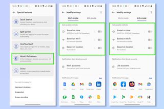 Work/Life mode on OnePlus