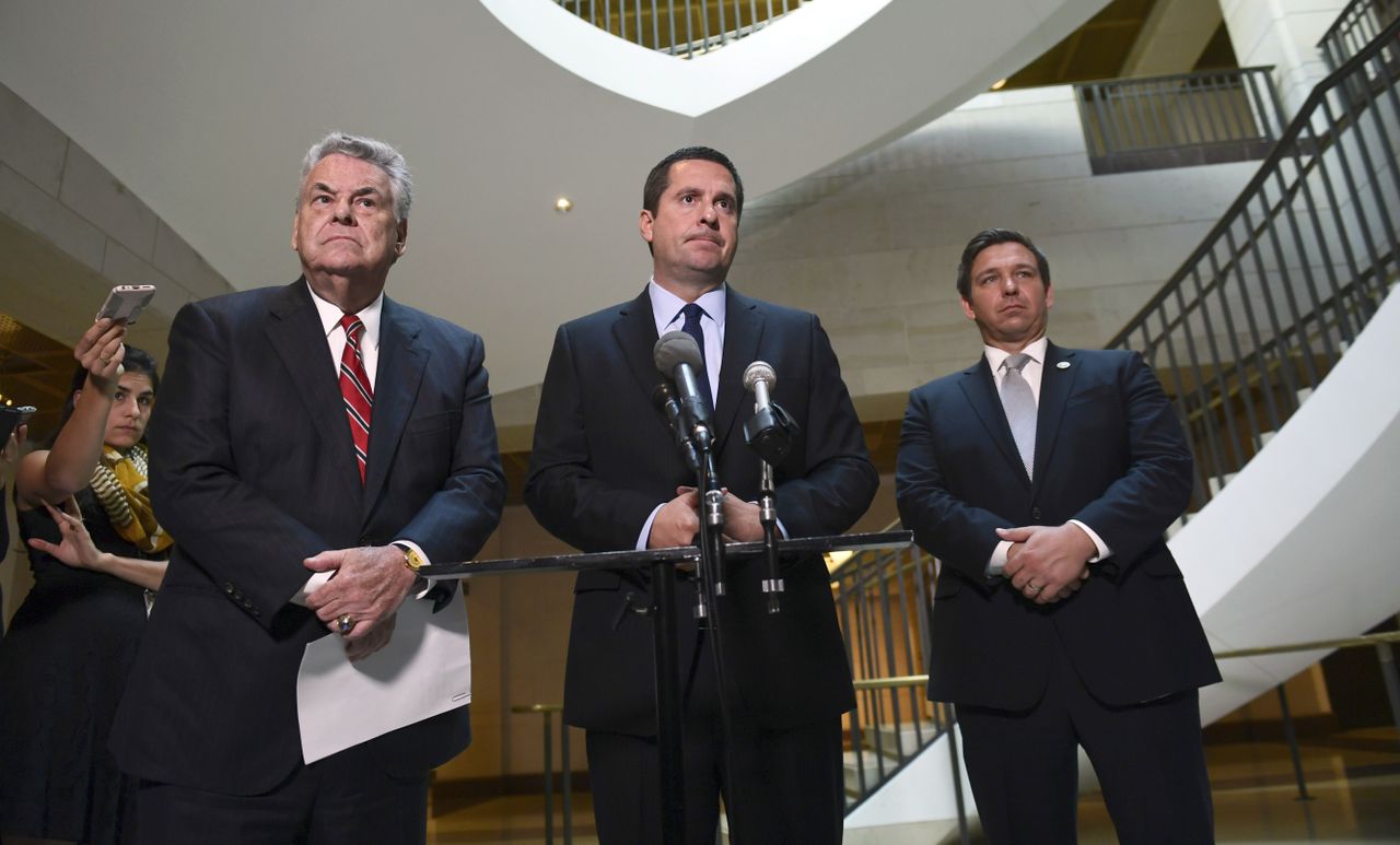 Rep. Devin Nunes, Rep. Peter King, and Rep. Ron DeSantis.