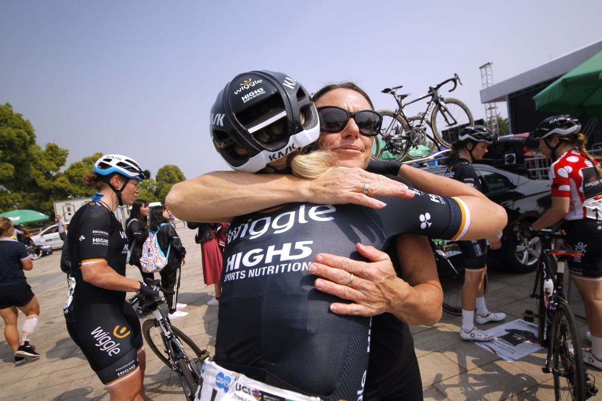 Hugs all around at the Wiggle-High5 team