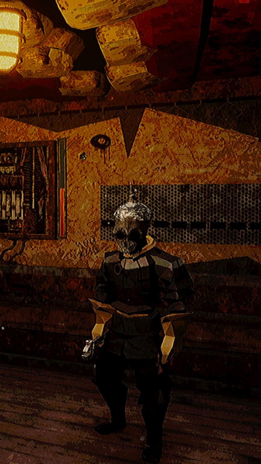 Kletka player in an elevator that has a mouth at the top