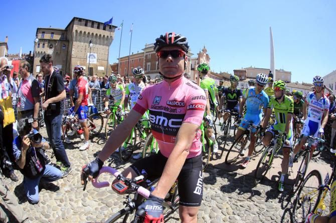 Cadel Evans (BMC Racing) at the start of stage 9