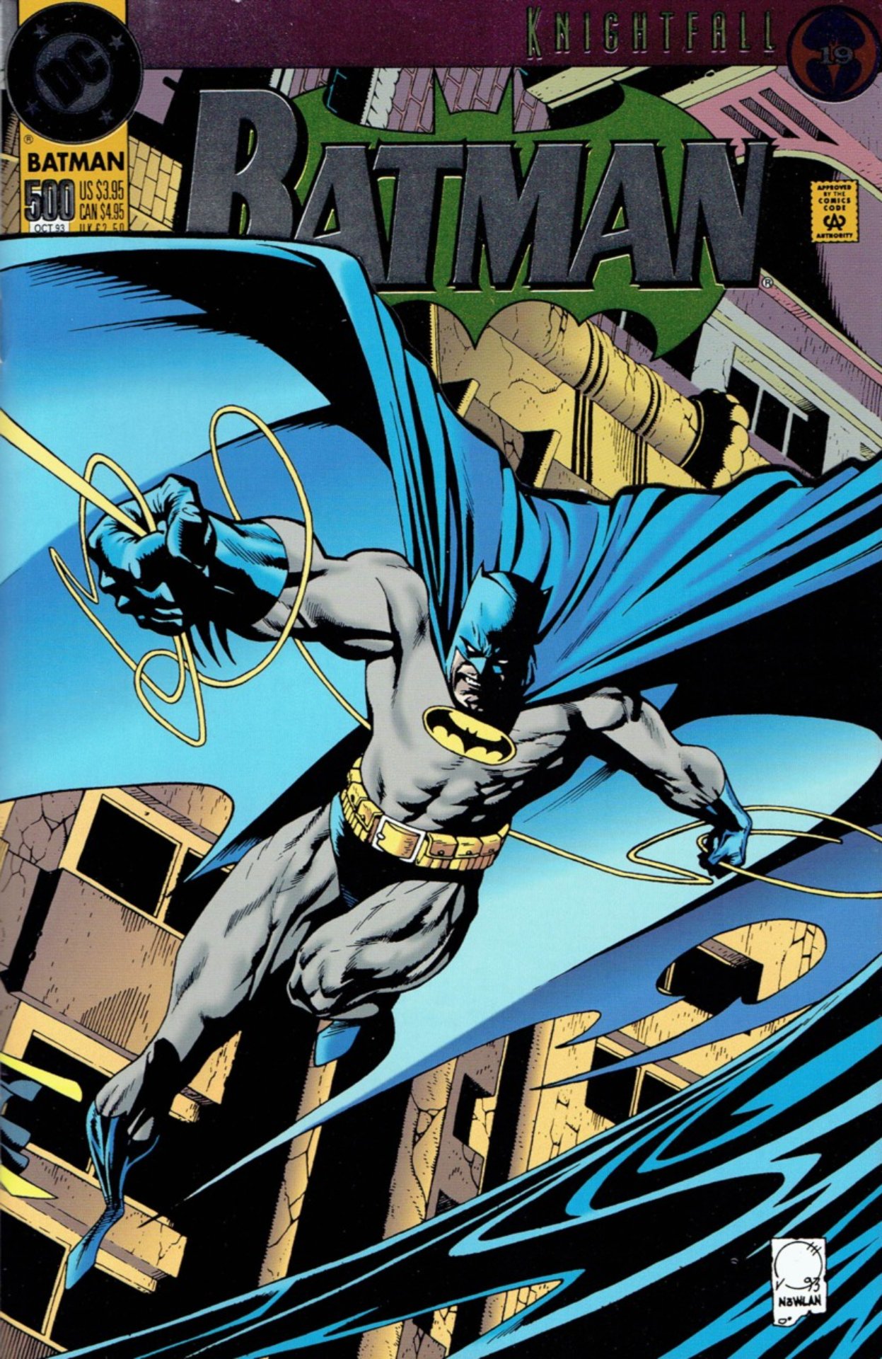 Batman #500-Cover von 1993 von Joe Quesada