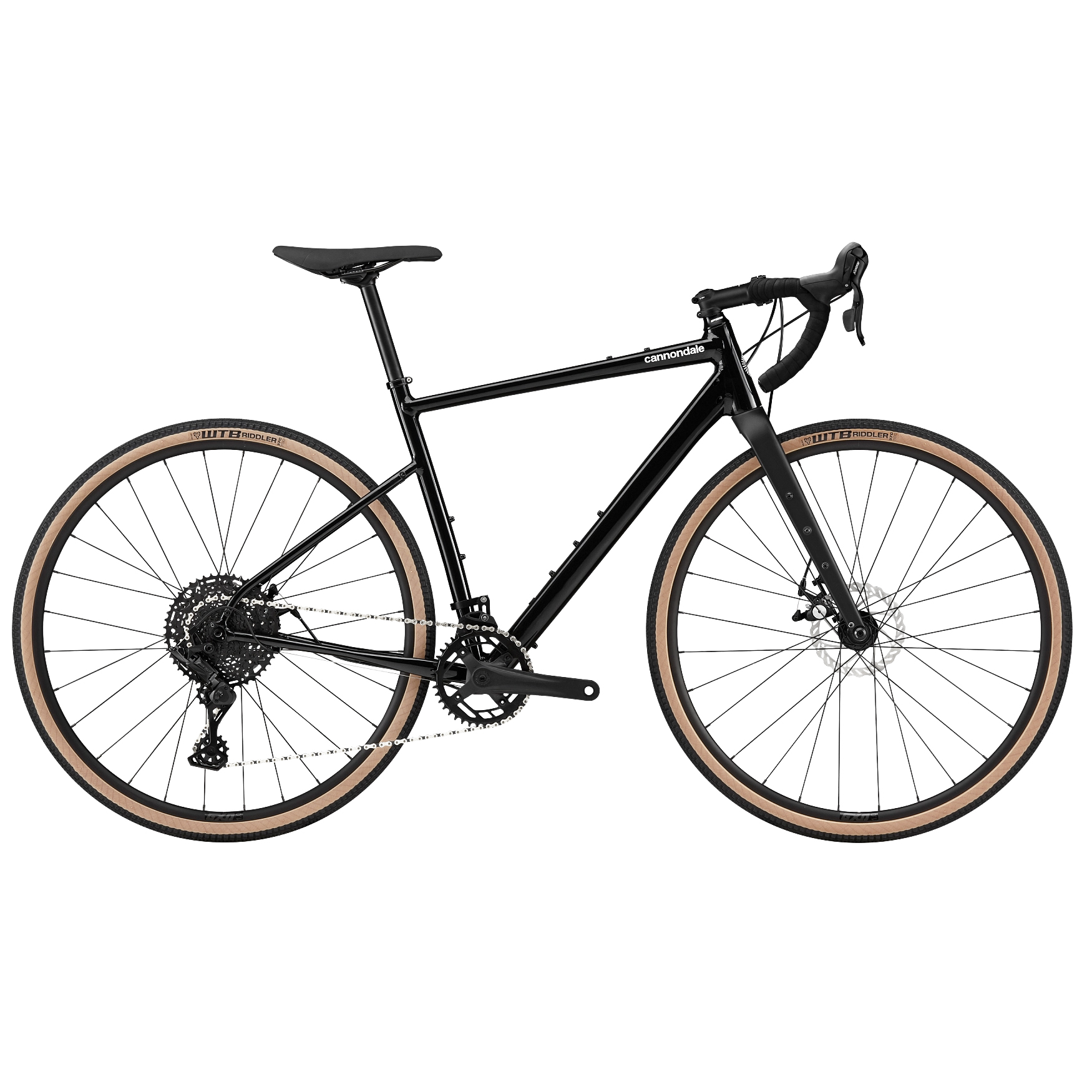 Cannondale Topstone Alloy 4 in black with tan wall tyres